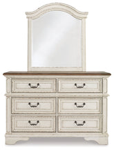 Realyn Full Panel Bed, Dresser, Mirror, Chest and Nightstand